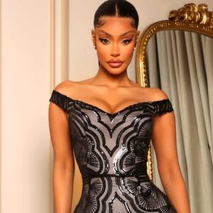 Beautiful Until The Weekend Sequin Maxi Dress - Black